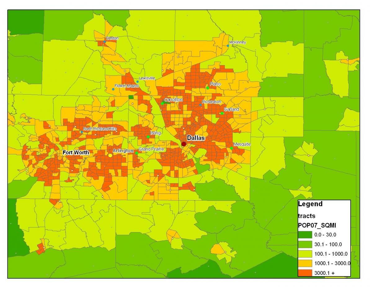 რუკა Dallas metroplex