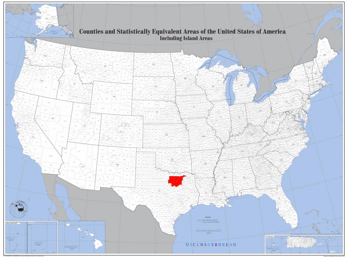 Dallas map of usa