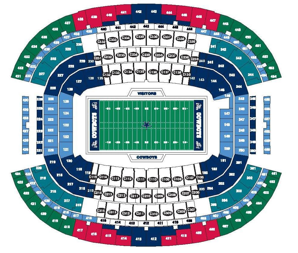 Cowboys stadium რუკა