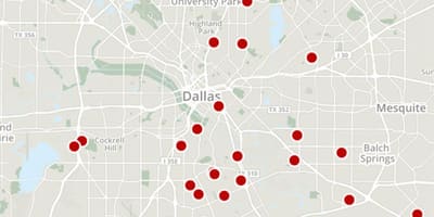 Dallas დანაშაულის რუკა
