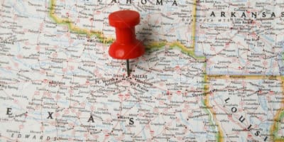Dallas რუკაზე
