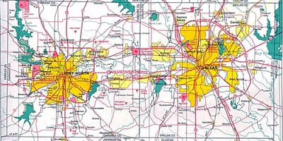 რუკა ჩრდილოეთ Dallas