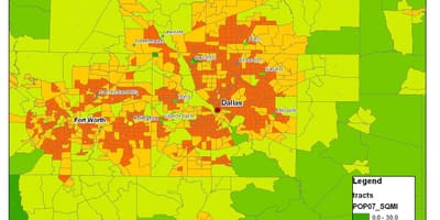 რუკა Dallas metroplex