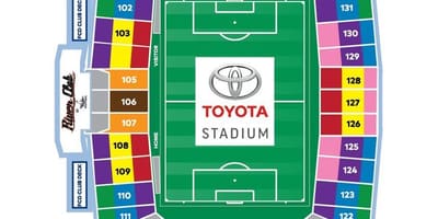 რუკა Toyota სტადიონი Dallas