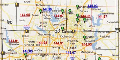 Dallas, Texas საფოსტო კოდი რუკა